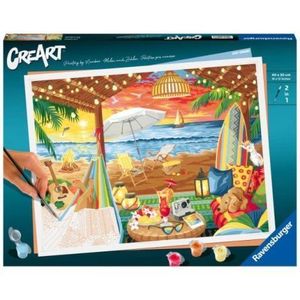 Ravensburger - CreArt pictura pe numere pentru adulti cabana cozy imagine