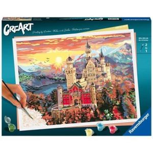 Ravensburger - CreArt pictura pe numere pentru adulti castel de basm imagine