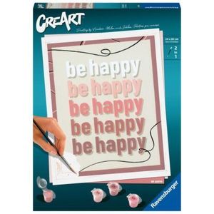 Ravensburger - CreArt pictura pe numere pentru adulti Be Happy imagine
