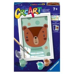 Ravensburger - CreArt pictura pe numere pentru copii ursulet dragut imagine