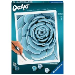 Ravensburger - CreArt pictura pe numere pentru adulti planta suculenta albastra imagine