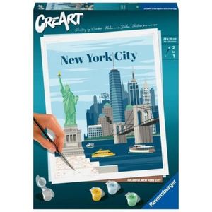 Ravensburger - CreArt pictura pe numere pentru adulti New York plin de culoare imagine