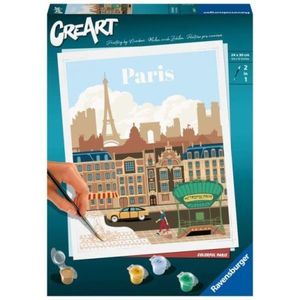 Ravensburger - CreArt pictura pe numere pentru adulti Paris plin de culoare imagine