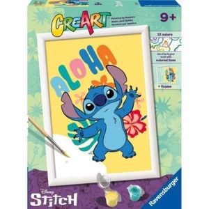 Ravensburger - CreArt pictura pe numere pentru copii Aloha Disney Stitch imagine