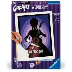 Ravensburger - CreArt pictura pe numere pentru copii Wednesday imagine