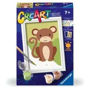 Ravensburger - CreArt pictura pe numere pentru copii maimuta salbatica imagine