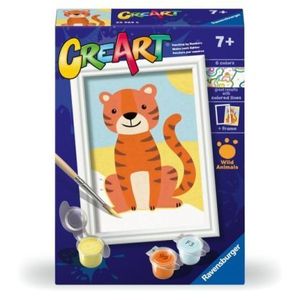 Ravensburger - CreArt pictura pe numere pentru copii tigru salbatic imagine