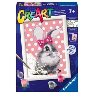 Ravensburger - CreArt pictura pe numere pentru copii iepuras cu funda imagine