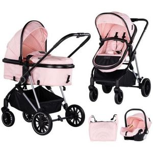 Carucior Chipolino Aura 3 in 1 pink marshmallow imagine