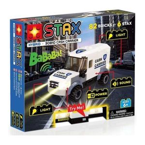 Jucarie - Set constructie copii cu lumini si sunete Stax - Masina blindata imagine
