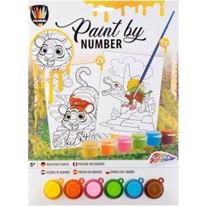 Set creativ Pictura pe numere, Animale salbatice imagine