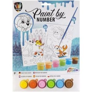 Set creativ Pictura pe numere, Animale dragalase imagine