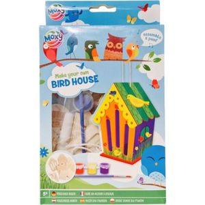 Set creativ DIY, Mini casuta pasarelelor, construieste si picteaza, albastra imagine