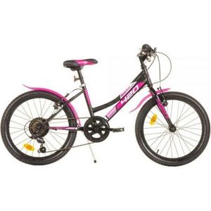 Bicicleta copii 6-9 ani, 20 inch, Mtb Fete Sport Negru, Dino Bikes DB420D04BK imagine