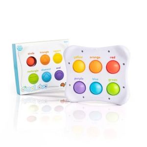 Dimpl Duo , Jucarie senzoriala educativa cu bule din silicon imagine