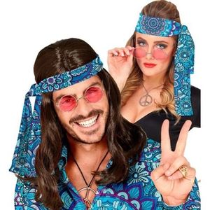 Bandana hippie albastra imagine