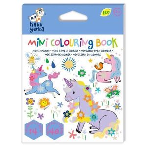 Mini Carte de Colorat Hakuyoka - Unicorni imagine