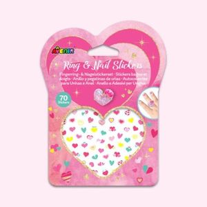 Set inel si stickere pentru unghii, Fancy Me imagine