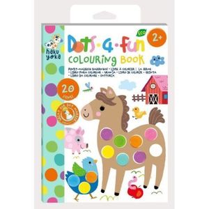 Carte de colorat Dots4Fun - Animale de ferma imagine