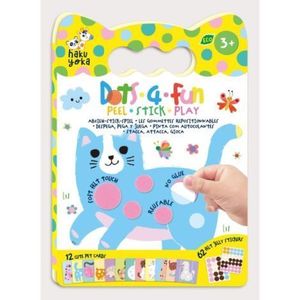 Set creativ Dezlipeste-Lipeste-Joaca-te, Dots4Fun - Animale de ferma imagine