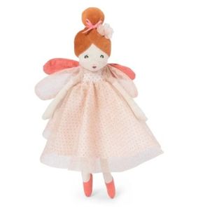 Papusa textila zana roz 30 cm, moulin roty imagine