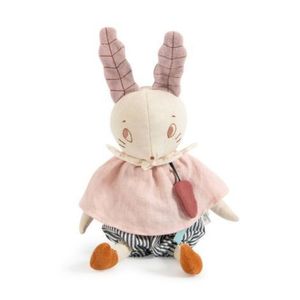 Jucarie textila muzicala, iepuras, 36 cm, moulin roty imagine