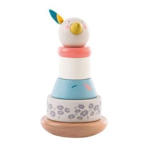 Jucarie de stivuit din lemn, gasca olga, moulin roty imagine