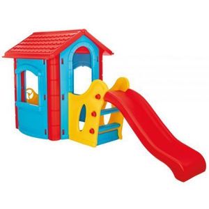 Casuta cu tobogan pentru copii Pilsan Happy House blue imagine