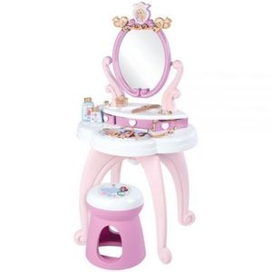 Jucarie Smoby Masuta de machiaj Disney Princess 2 in 1 roz cu accesorii imagine