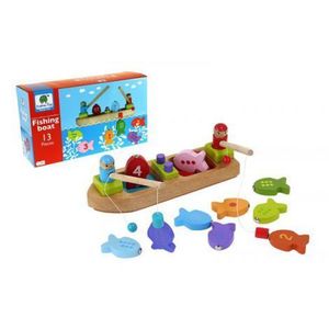 Barca de pescuit din lemn imagine