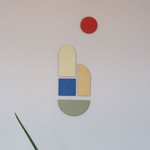 Set forme de perete din lemn - compozitie nr.80 imagine