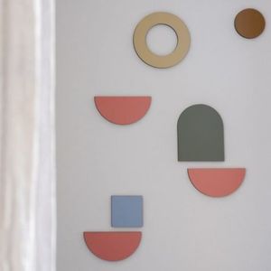 Set forme de perete din lemn - compozitie nr.82 imagine