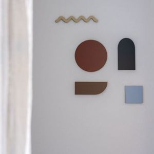 Set forme de perete din lemn - compozitie nr.83 imagine