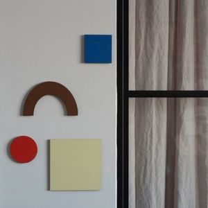 Set forme de perete din lemn - compozitie nr.85 imagine