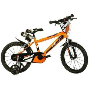 Bicicleta copii 4-6 ani, 16 inch, Portocaliu, Dino Bikes DB416U26R88 imagine