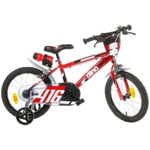 Bicicleta copii 4-6 ani, 16 inch, Rosu, Dino Bikes DB416US06 imagine