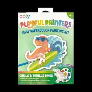Kit acuarela - Usor de pictat - Dinozauri, Playful Painters imagine