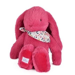 Iepuras Doudou - jucarie de plus, 35 cm, fucsia imagine