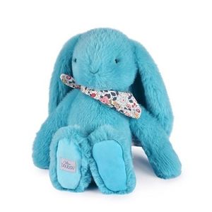 Iepuras Doudou - jucarie de plus, 35 cm, turcoaz imagine