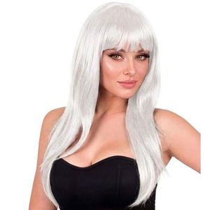 Peruca vogue alba imagine