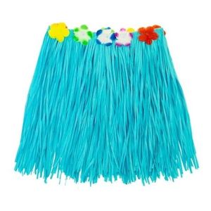 Fusta hawaii scurta albastra imagine