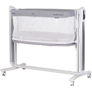 Leagan electric si patut pentru copii Chipolino Ultima cu laterala culisanta grey imagine