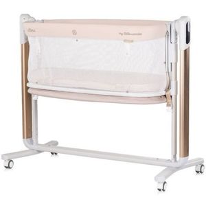 Leagan electric si patut pentru copii Chipolino Ultima cu laterala culisanta beige imagine