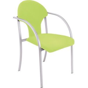 Scaun confortabil Conference Visa verde, inaltime sezut 47 cm, sala profesorala, sala de asteptare imagine
