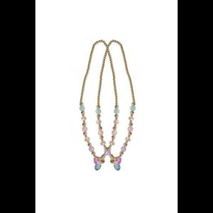 Bijuterii colier fluture bff 2 piese imagine