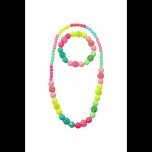 Bijuterii colier si bratara multicolora copii imagine