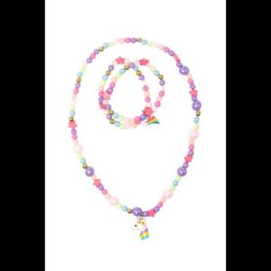 Bijuterii colier si bratari unicorn copii imagine