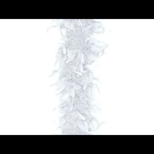 Boa alb 180 cm imagine