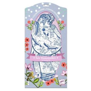 Parada modei de colorat Laura & prietenii, Djeco imagine