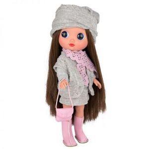 Papusa Arias Dunya Elegance 38 cm Gray Pink imagine